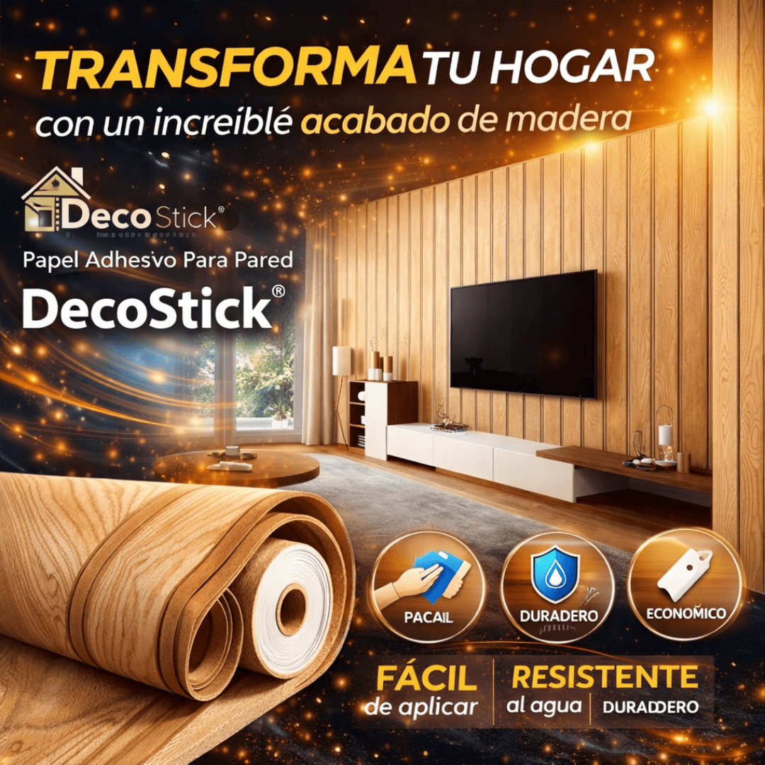 Papel Adhesivo Para Pared - DecoStick® (10mts de largo x 45 cm de ancho)