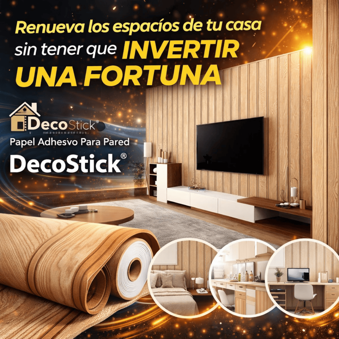 Papel Adhesivo Para Pared - DecoStick® (10mts de largo x 45 cm de ancho)