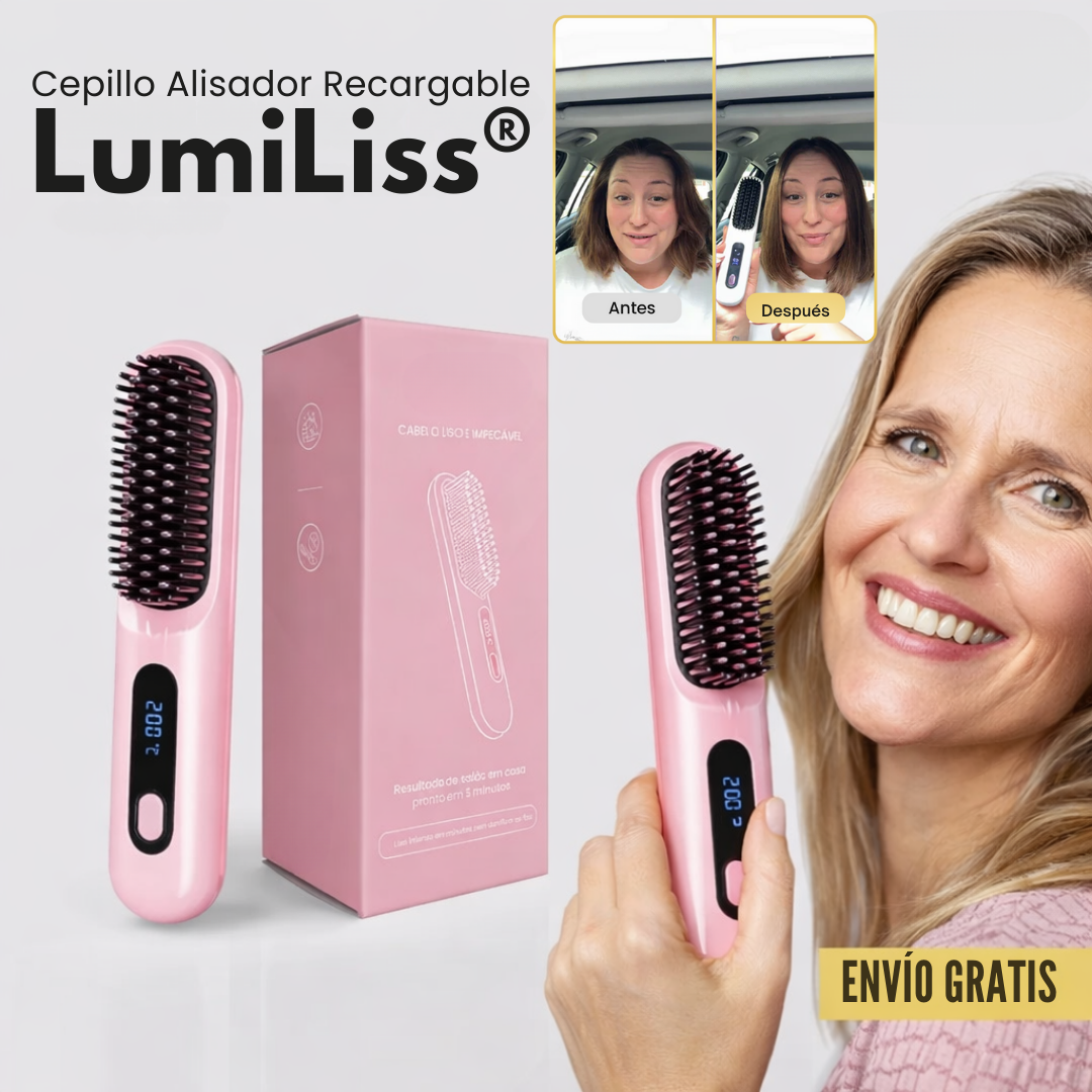 Cepillo Alisador Recargable - LumiLiss®