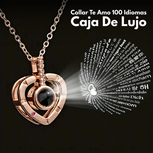 Collar Te Amo 100 Idiomascaja De Lujo JoyarLove®