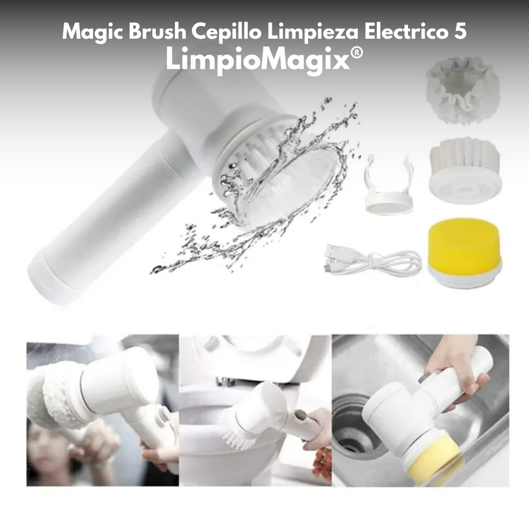 Magic Brush Cepillo Limpieza Electrico 5 LimpioMagix®