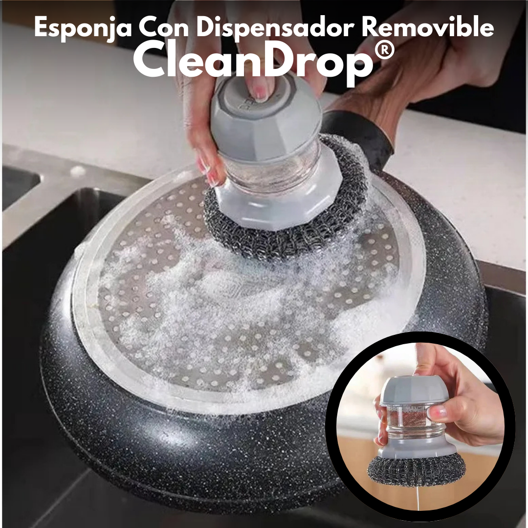 Esponja Con Dispensador Removible - CleanDrop®