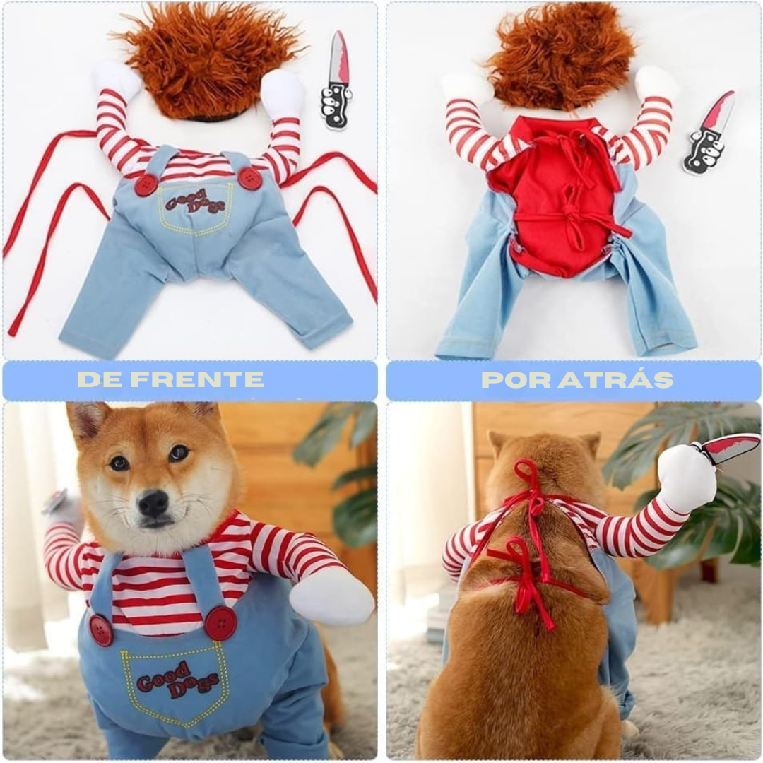 Disfraz Mascotas Chucky Halloween PetSuit®