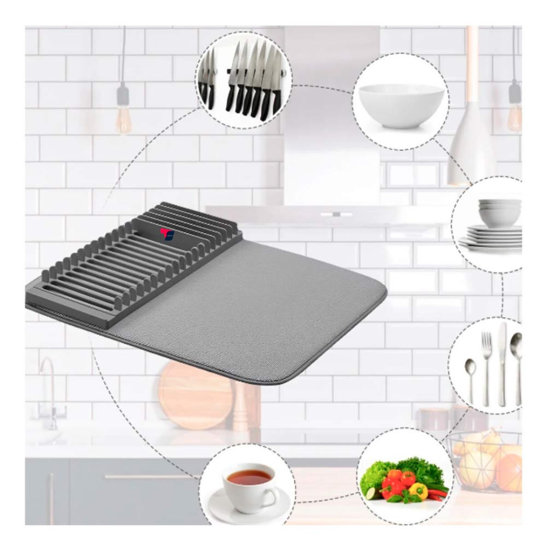 Alfombra Escurridora Porta Platos — DryMat®