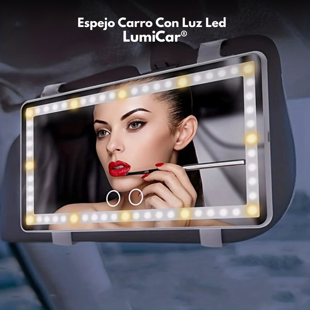 Espejo Carro Con Luz Led  - LumiCar®