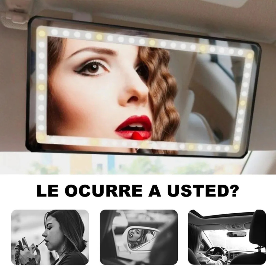 Espejo Carro Con Luz Led  - LumiCar®