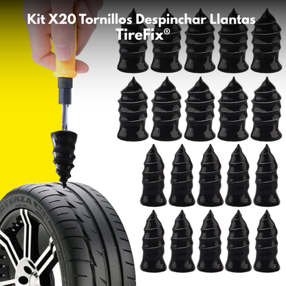 Kit X20 Tornillos Despinchar Llantas - TireFix®