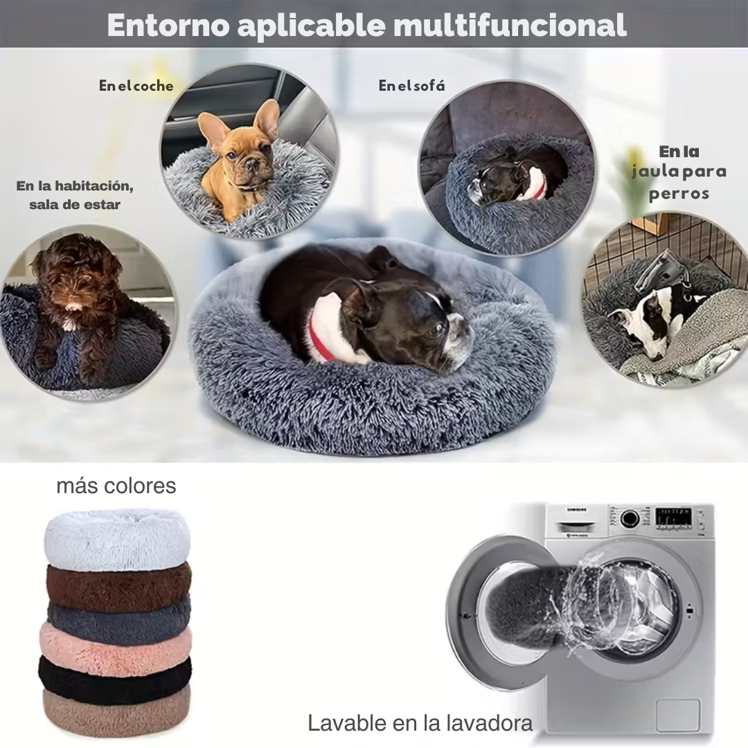 Cama Para Mascotas en Dona Antiestrés PetNest®