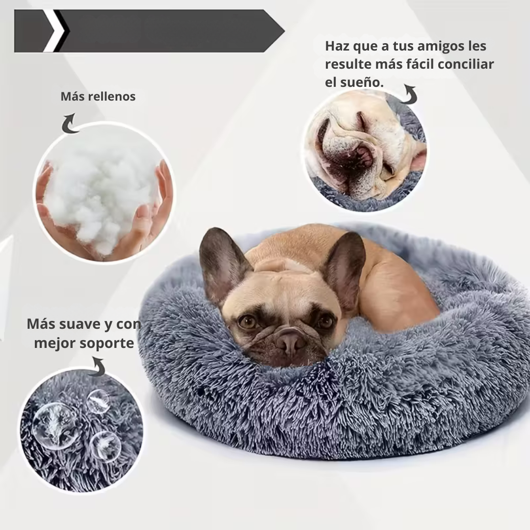 Cama Para Mascotas en Dona Antiestrés PetNest®