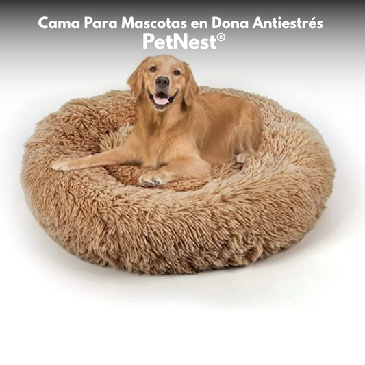 Cama Para Mascotas en Dona Antiestrés PetNest®