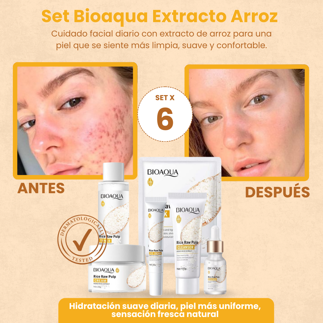 Set Bioaqua Extracto Arroz