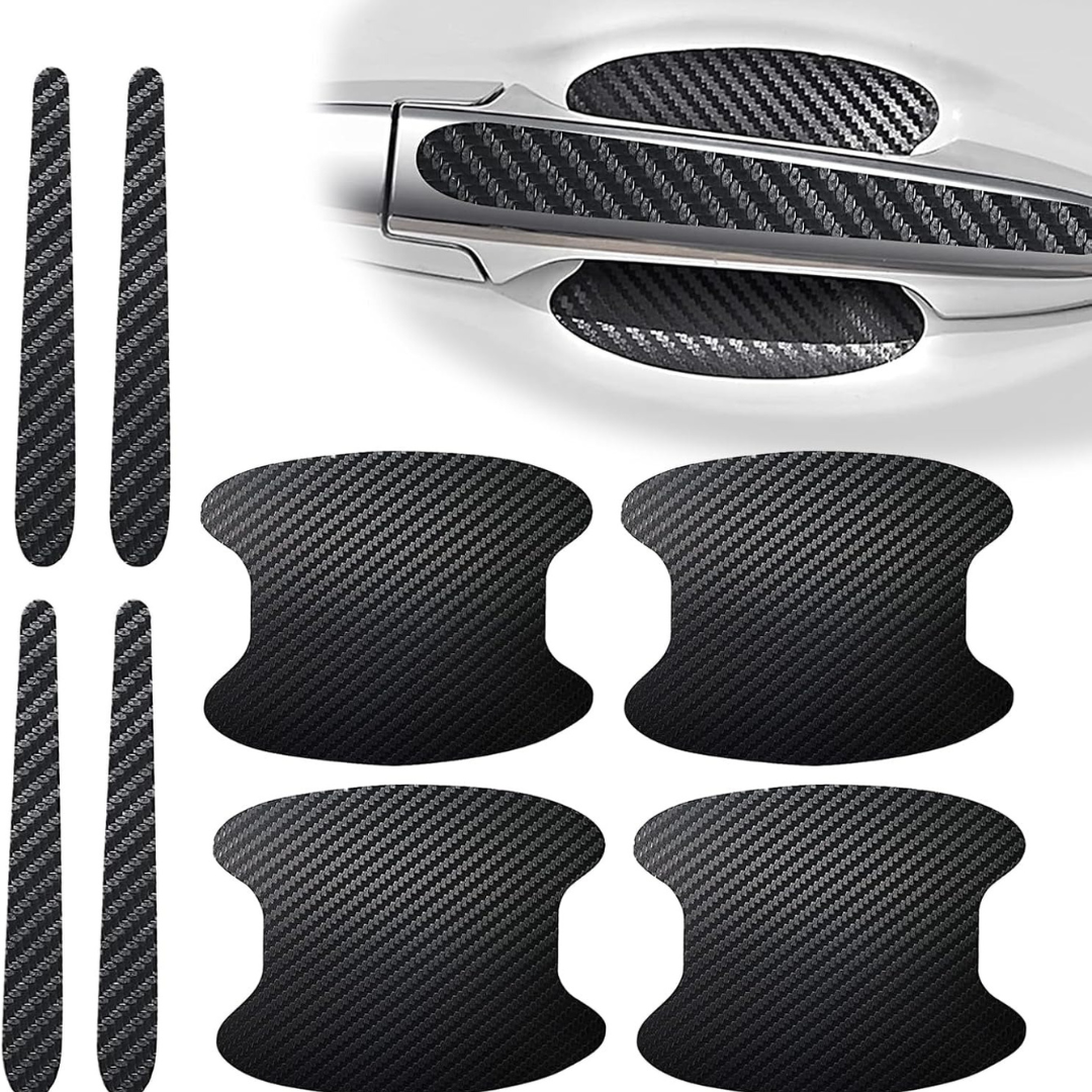 8 Protectores antirasguñas CarbonCar® | Se adapta a tu carro con estilo