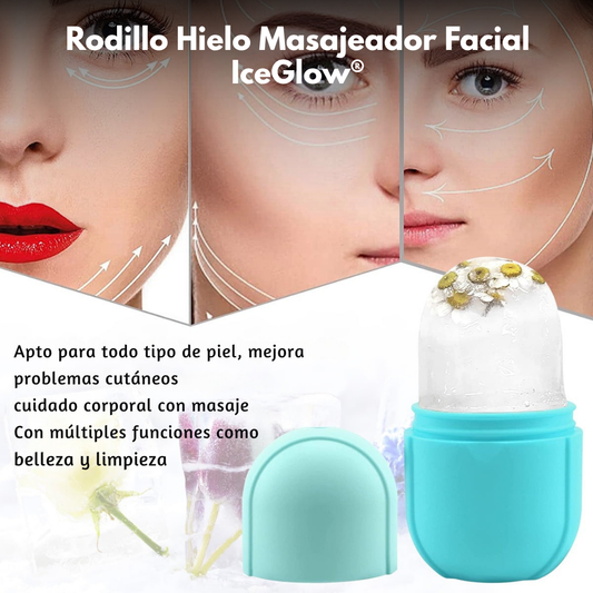 Rodillo Hielo Masajeador Facial - IceGlow®