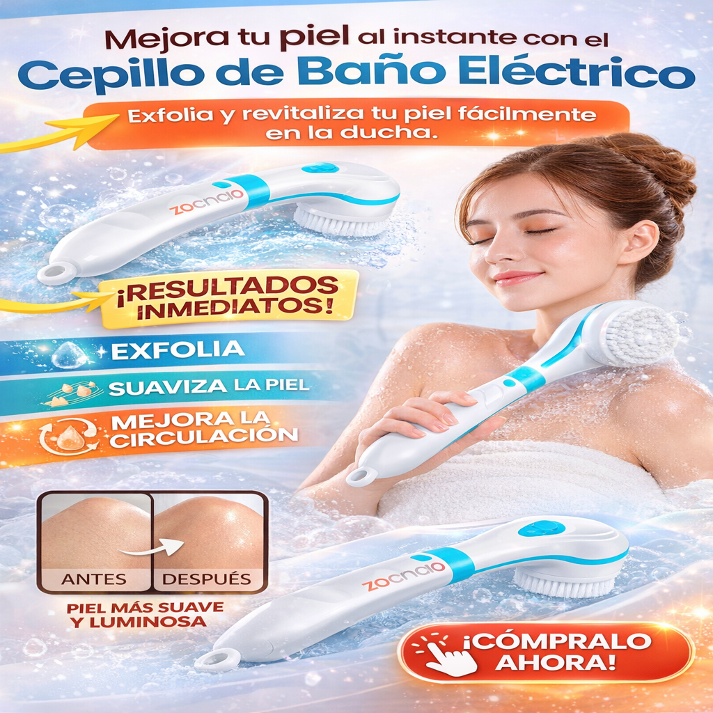Cepillo Electrico Con Mango Largo 5 En 1