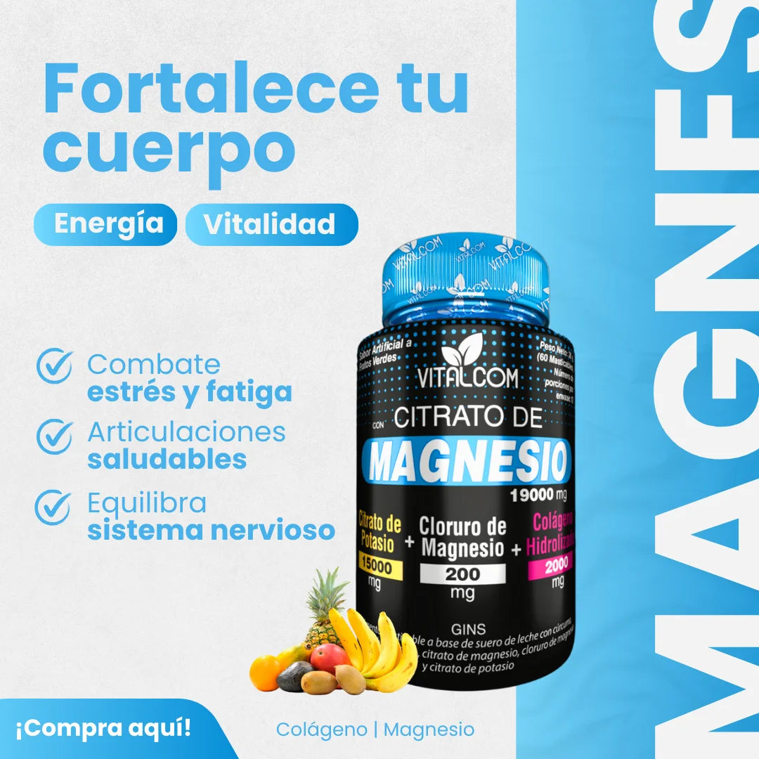 Citrato de Magnesio 500gr MagnesiVida®