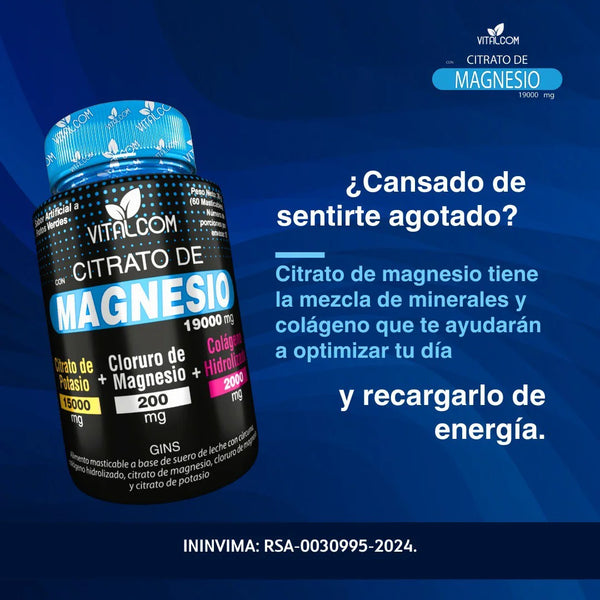 Citrato de Magnesio 500gr MagnesiVida®
