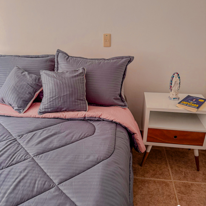 Edredon Acolchado Foam® + Cojines🎁| Cama Doble 1.40cm*1.90cm