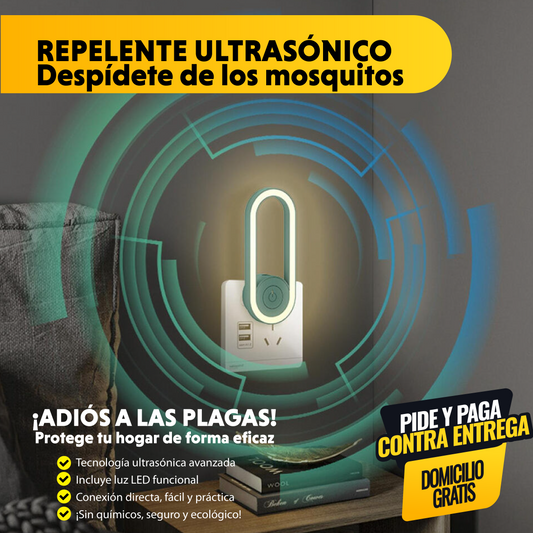 REPELENTE ULTRASONICO | Despidete de los mosquitos